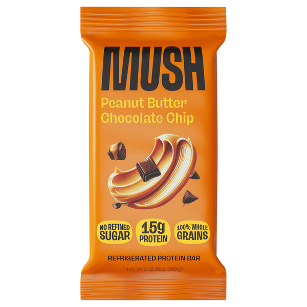 MUSH Peanut Butter Chocolate Chip Protein Bar  DestGlow