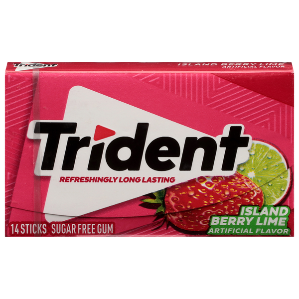 Trident Sugar Free Island Berry Lime Gum  DestGlow