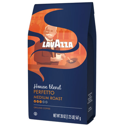 Lavazza House Blend Perfetto Medium Roast Ground Coffee