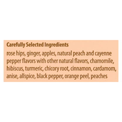 Bigelow Ginger Peach Turmeric Herbal Tea,Tea Bags