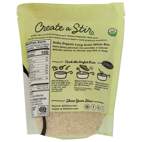 Della Organic Long Grain White Rice  DestGlow
