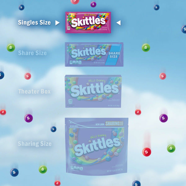 Skittles Wild Berry Chewy Candy Full Size  DestGlow
