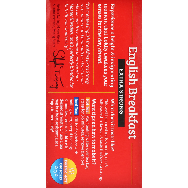 Twinings English Breakfast Extra Strong Tea Bags  DestGlow