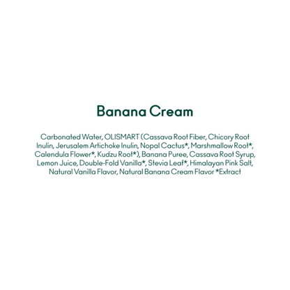 OLIPOP Prebiotic Soda, Banana Cream