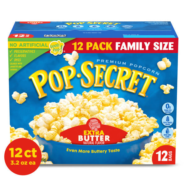 Pop Secret Extra Butter Microwave Popcorn  DestGlow