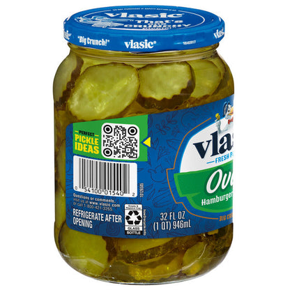 Vlasic Ovals Hamburger Dill Pickle Chips