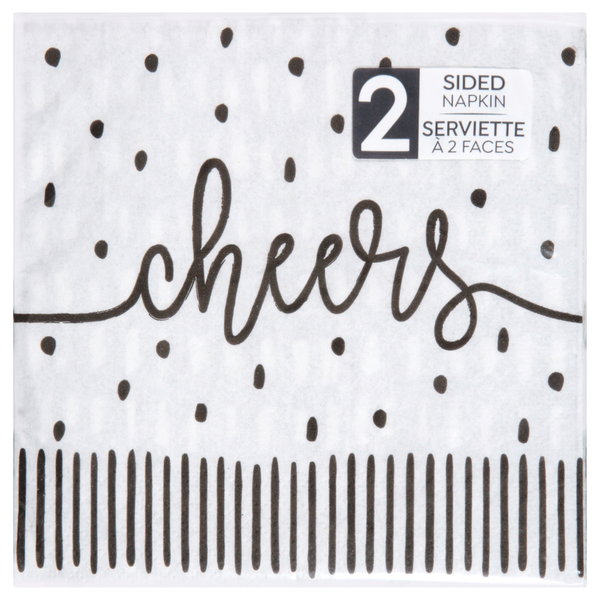 Sensations Modern Monochrome 2 Sided 2-Ply Napkin  DestGlow