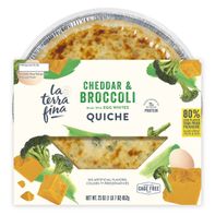 La Terra Fina Cheddar &amp; Broccoli Quiche️  DestGlow