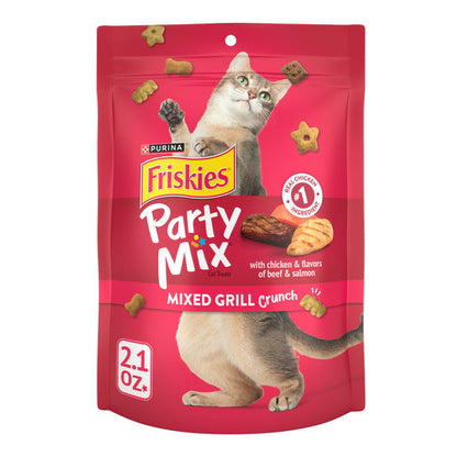 Purina Friskies Cat Treats, Party Mix Mixed Grill Crunch