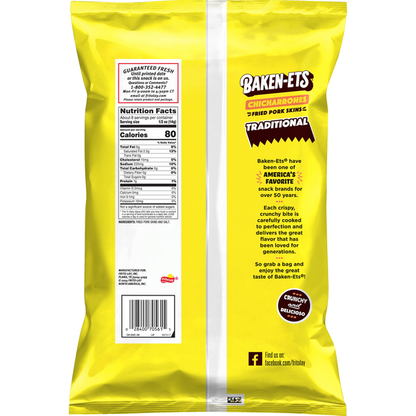 Baken-Ets Chicharrones Fried Pork Skins Traditional
