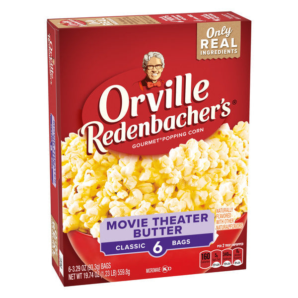 Orville Redenbacher Movie Theater Butter Popcorn, Microwave Popcorn  DestGlow