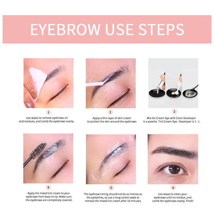 Lash &amp; Brow Tint Kit, Professional Semi-Permanent 2-IN-1