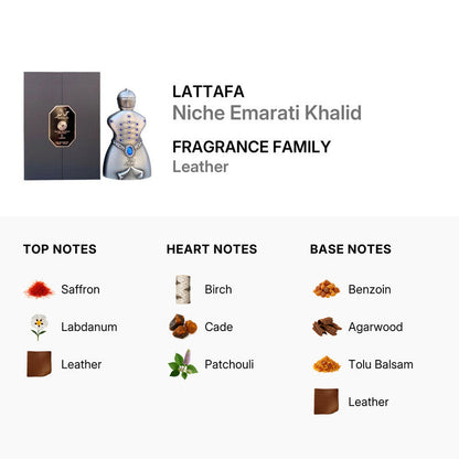 Lattafa Unisex Niche Emarati Khalid EDP Spray 2.7 oz  DestGlow