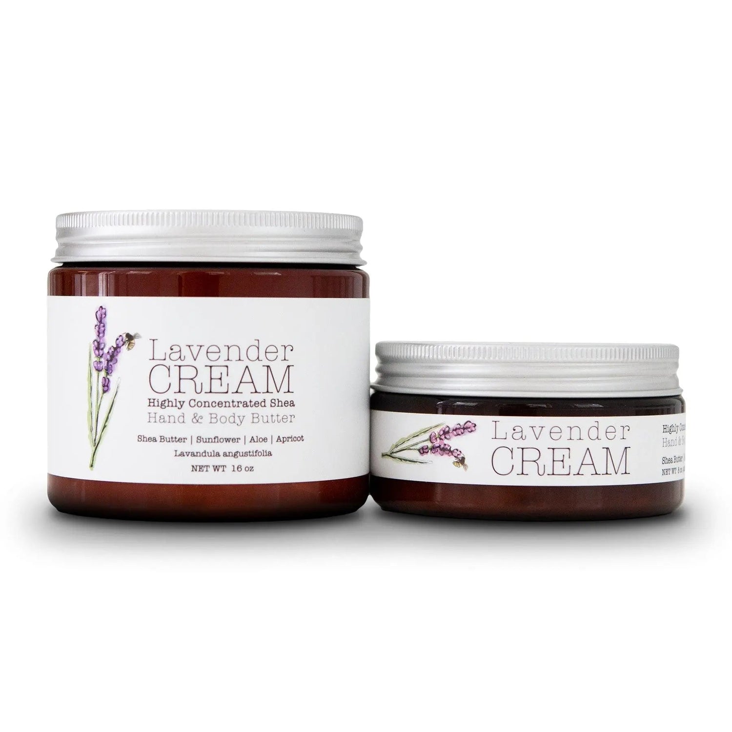 Lavender CREAM - Aromatherapy Hand &amp; Body Cream -Lotion 8 oz or 16 oz by Lavender Life Company