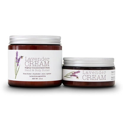 Lavender CREAM - Aromatherapy Hand &amp; Body Cream -Lotion 8 oz or 16 oz by Lavender Life Company