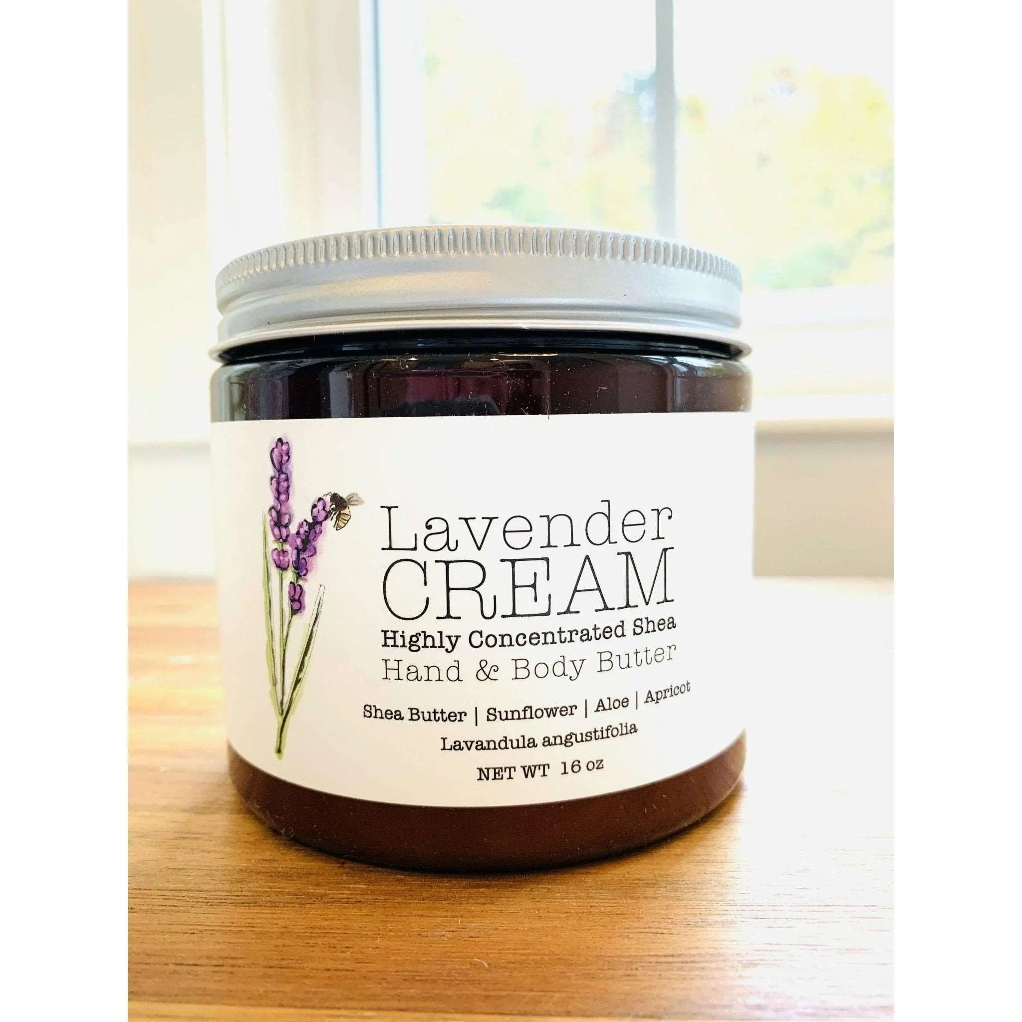 Lavender CREAM - Aromatherapy Hand &amp; Body Cream -Lotion 8 oz or 16 oz by Lavender Life Company