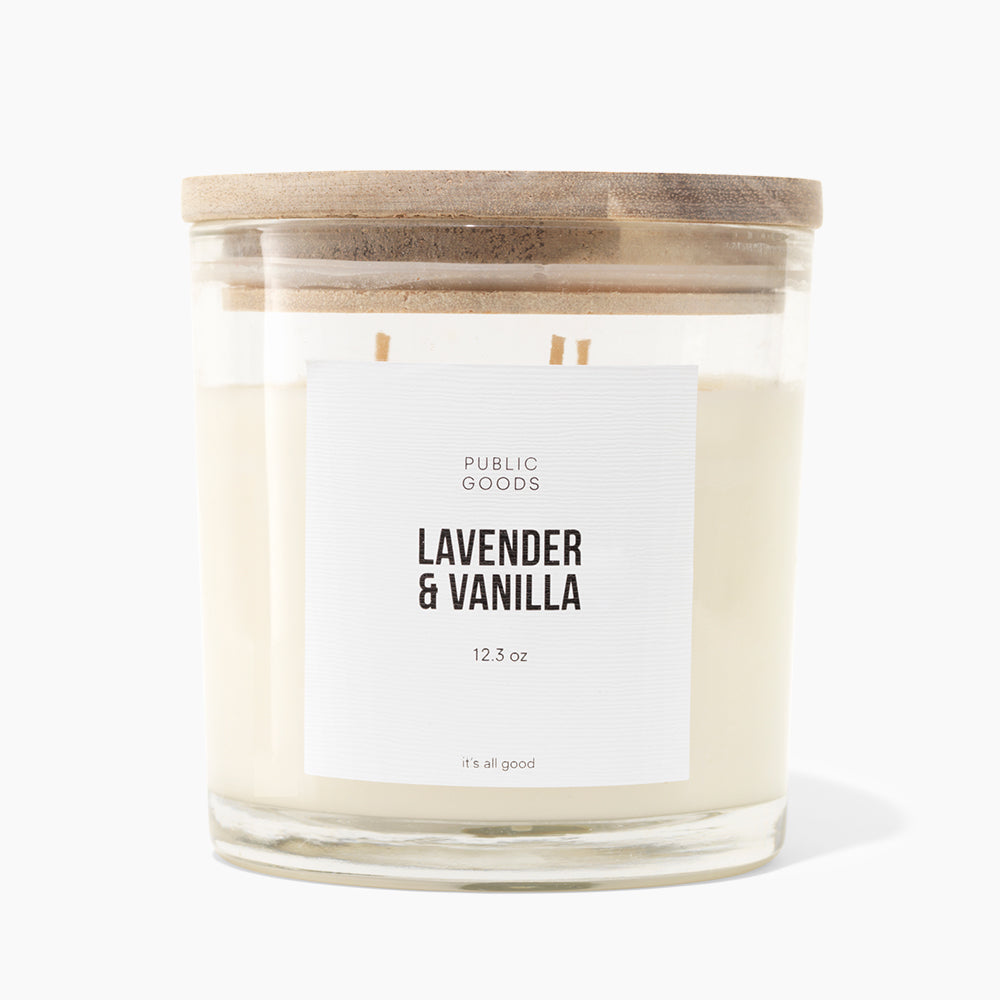 Lavender &amp; Vanilla Soy Candle by Public Goods
