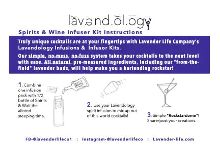 Lavendology Spirits &amp; Wine Infuser Kit by Lavender Life Company