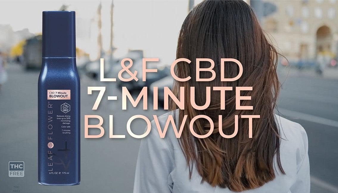 Leaf &amp; Flower CBD 7 Minute Blowout Blow Dry Spray, 6 oz