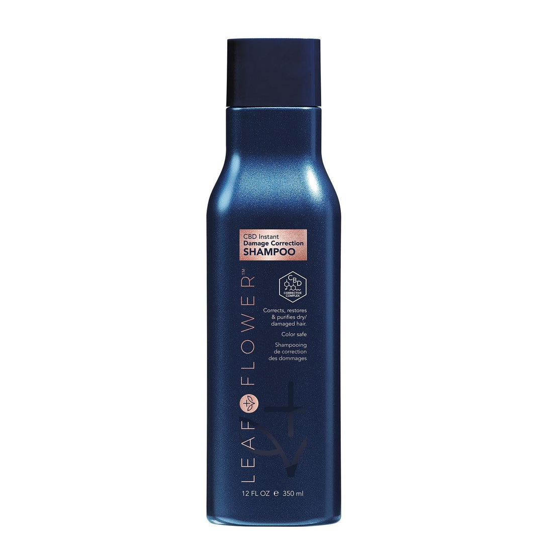 Leaf &amp; Flower CBD Instant Damage Correction Shampoo, 12 oz  DestGlow