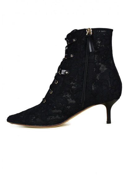 Francesco Russo Women Lace Boots by Luosophy