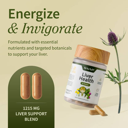 Liver Health &amp; Detox - Buy 3, Get 2 FREE! by Snap Supplements