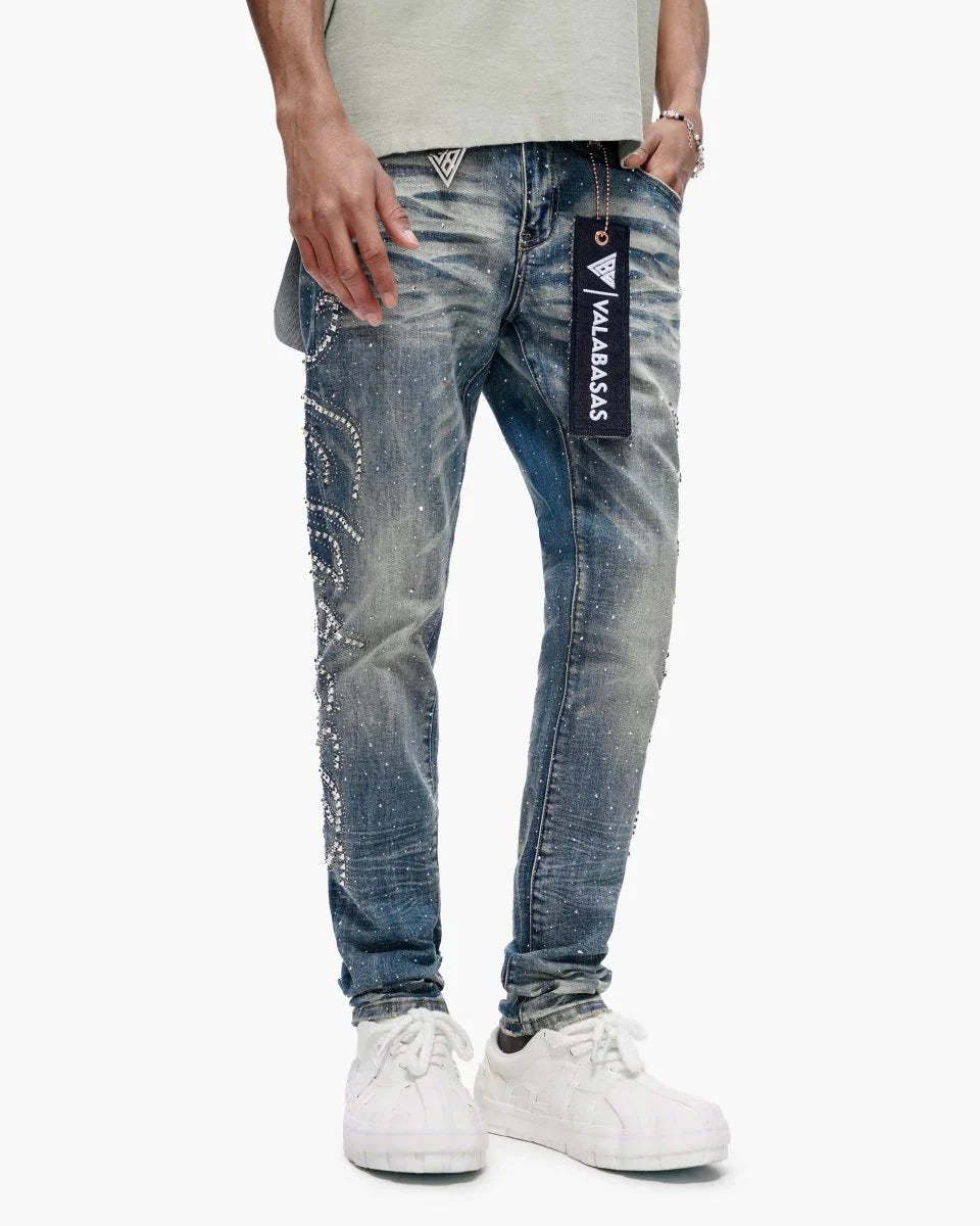 Valabasas Licium Jeans - Dark Blue by Denim Exchange
