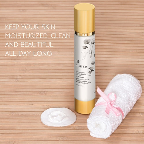 Cleansing Milk for Face and Eyes - Gentle Makeup Remover & Facial Cleanser