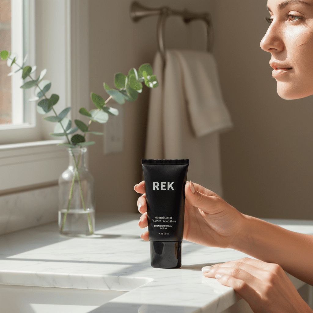 Mineral Liquid Powder Foundation with SPF 15 | REK Cosmetics — Multiple Shades by REK Cosmetics