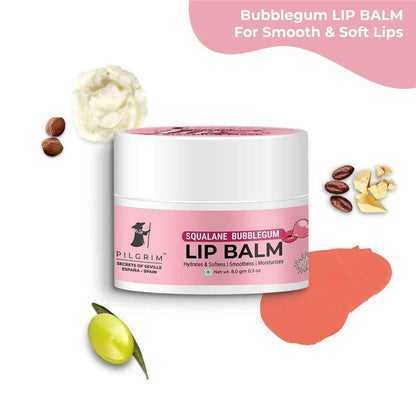Pilgrim Spanish Lip Balm (Bubblegum) For Dark Lips, Soothing &amp; Hydrating Dry &amp; Chapped Lips