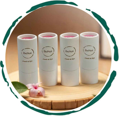 Lip &amp; Cheek Bloom. 2 in 1 Natural Lipstick for Vibrant Color.