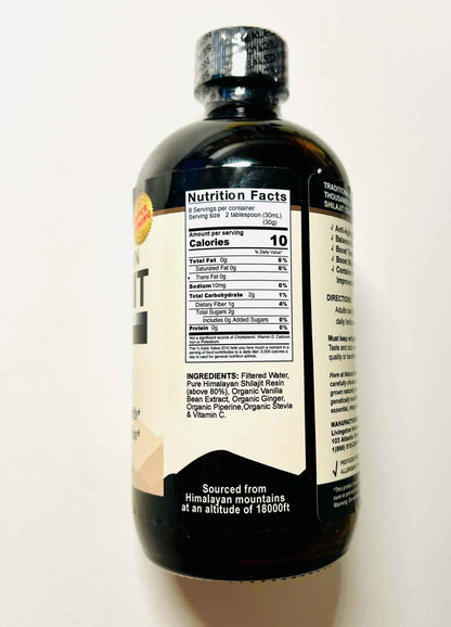 Liquid Himalayan Shilajit Maximum Strength