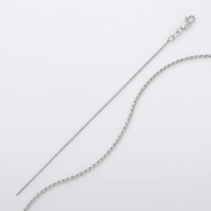 10k White Gold Wheat Chain 0.6mm