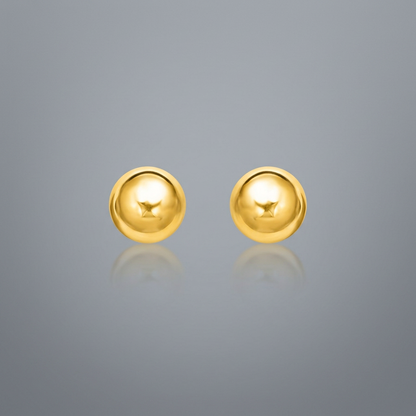 14k Yellow Gold Ball Style Stud Earrings (4.0 mm)