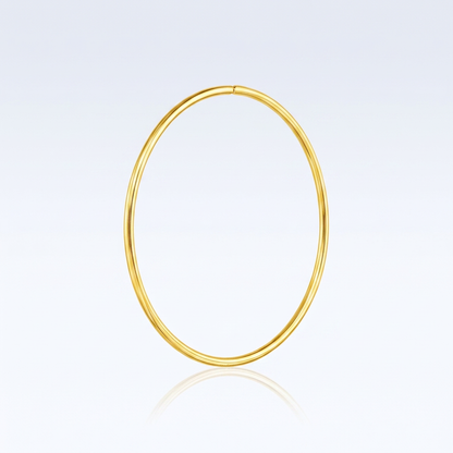 Endless Hoop Style Earring in 14K Yellow Gold