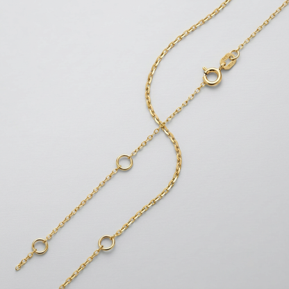Double Extendable Piatto Chain in 14k Yellow Gold (1.2mm)