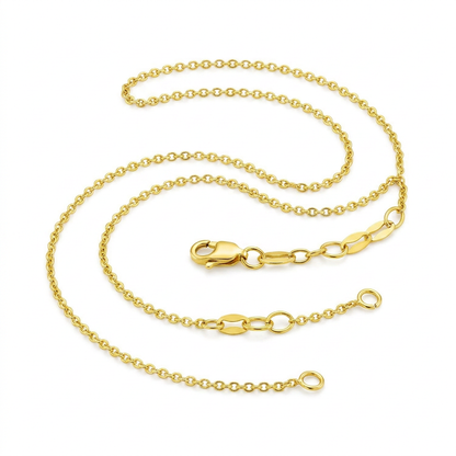 Extendable Cable Chain in 14k Yellow Gold (1.0mm)
