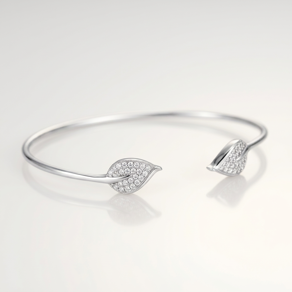 Trendy Bracelet with Cubic Zirconia Accents