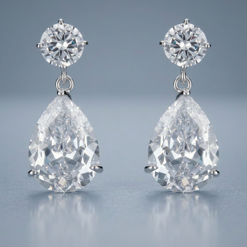 Shimmering CZ Earrings  DestGlow