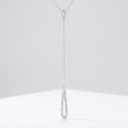 Avera Chrisette 0.4ct Cubic Zirconia Classic Drop Lariat Necklace