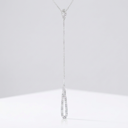 Avera Chrisette 0.4ct Cubic Zirconia Classic Drop Lariat Necklace