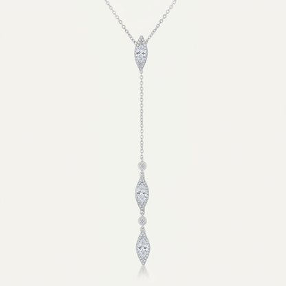 Avera Carmela 0.6ct Cubic Zirconia Classic Drop Lariat Necklace