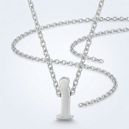 Avera Finish Initial I Pendant Sterling Silver Letter Charm