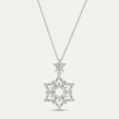 Avera Stella 0.3ct Cubic Zirconia Star Drop Necklace