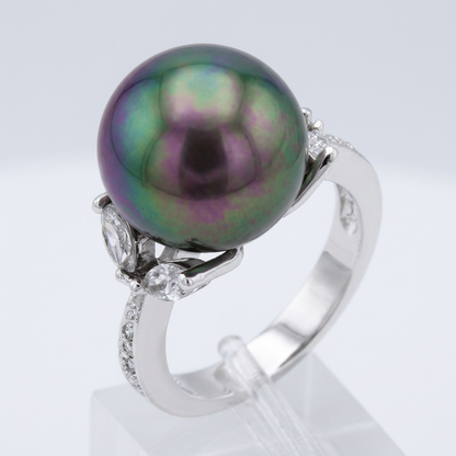 Avera Tahitian Princess Ring in Multi-Color Gemstone Finish