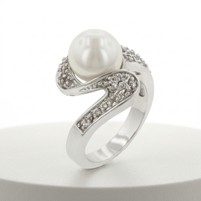 Avera Triton Pearl Ring In Sterling Silver