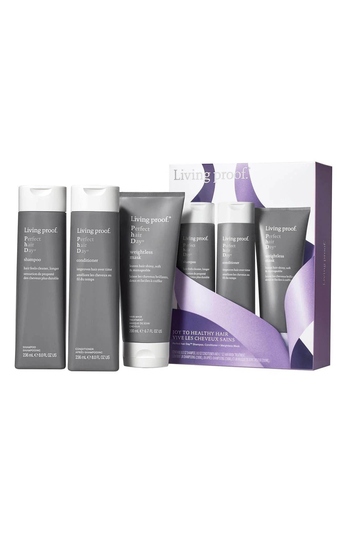 Living Proof Perfect Hair Day Shampoo, Conditioner &amp; Weightless Mask Set