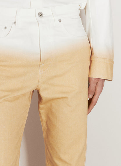Lanvin Men Gradient-Effect Twisted Jeans by Luosophy