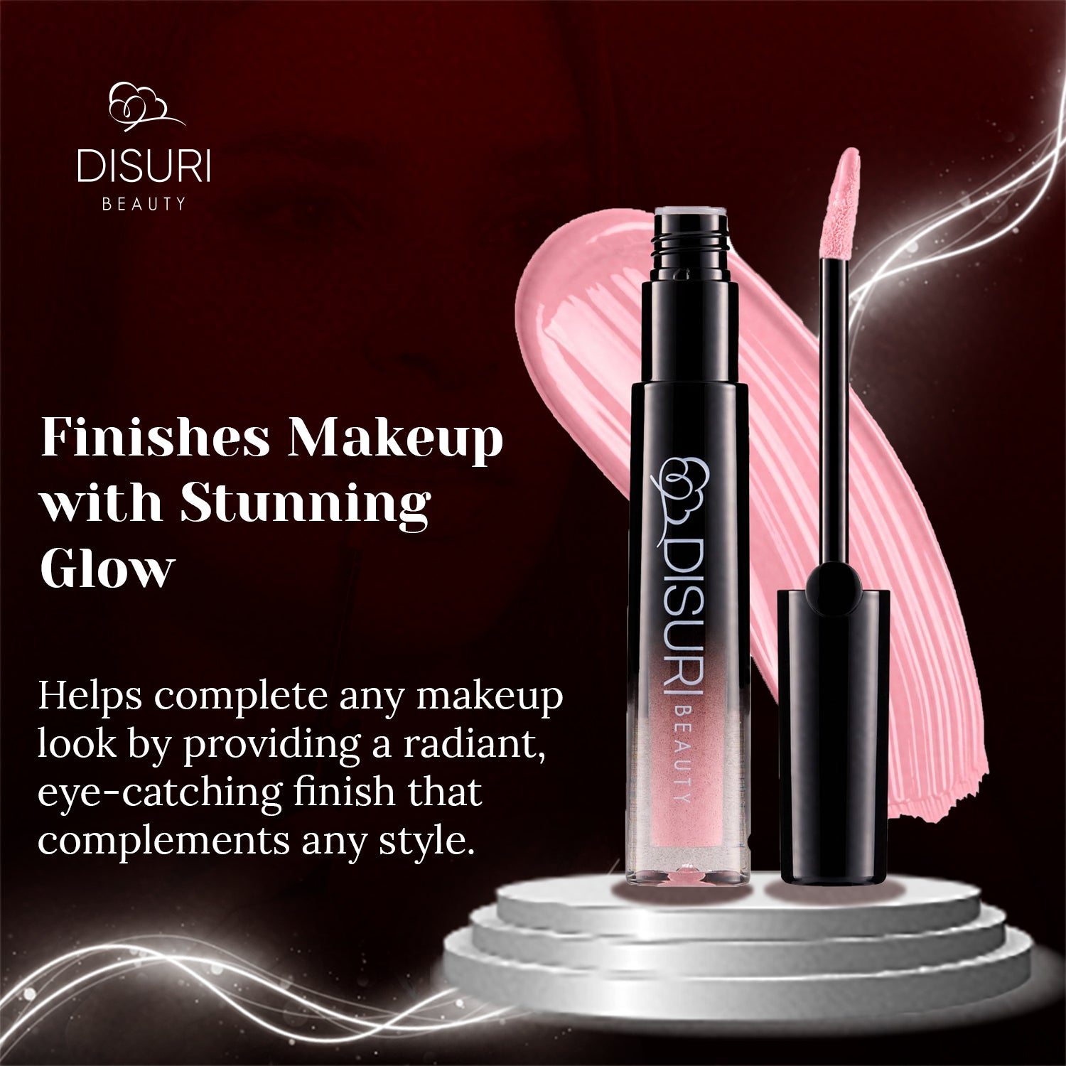 DISURI Beauty Glossy Blast Lip Gloss - Baby Pink (M70)