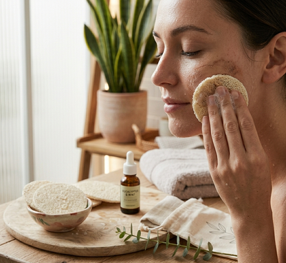 10-Pack Natural Loofah Pads  DestGlow